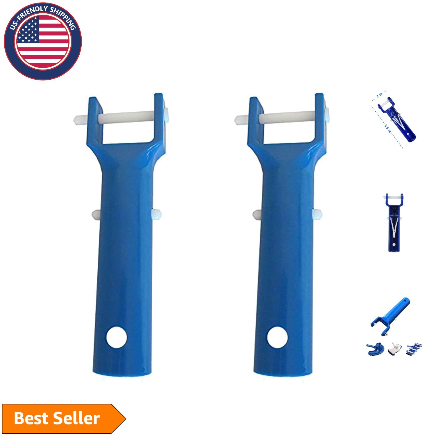 Battery-Powered Pool Vacuum Handle Replacement – 2 Pack for Ultra-Efficiency