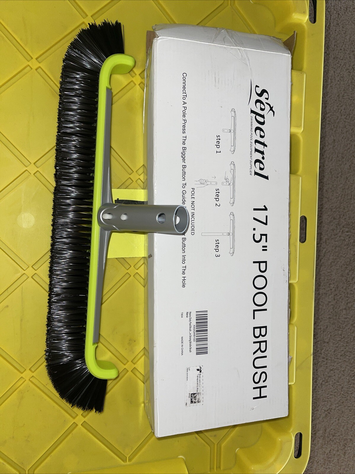 17.5″ in Sepetrel Heavy Duty Pool Walls Brush Replacement