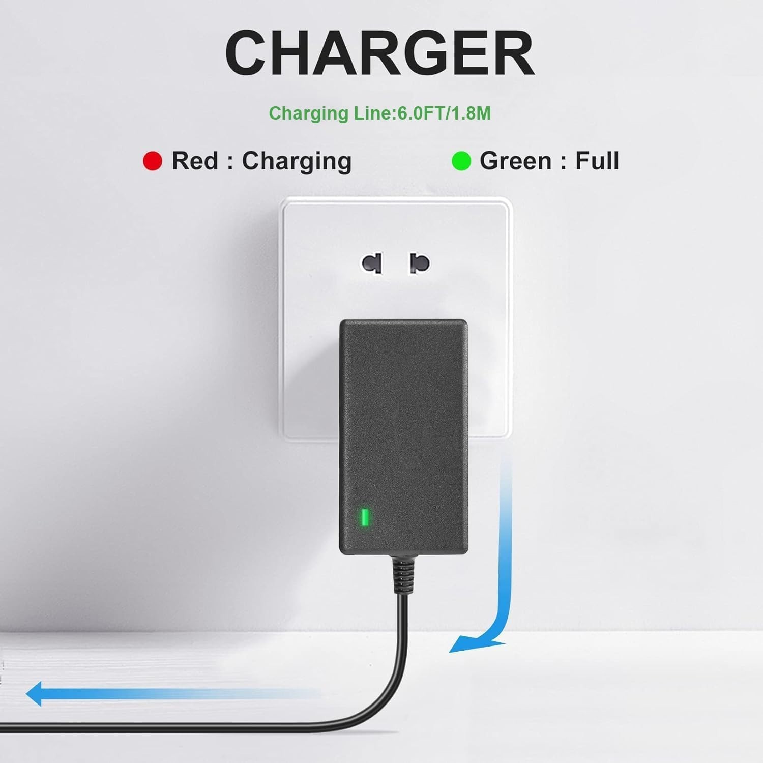 Seauto Crab Charger AC DC for Cordless Vacuum