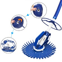 Automatic Swimming Pool Vacuum Cleaner Hover Climb Wall w/ 33 ft Hose In Ground