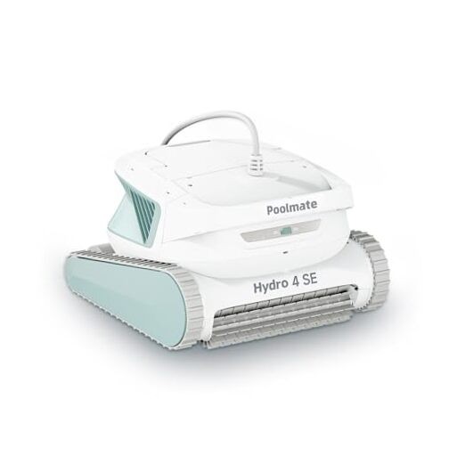 Hydro 4SE Robotic Pool Cleaner, Wired Automatic Pool Vacuum with Wall & GREEN