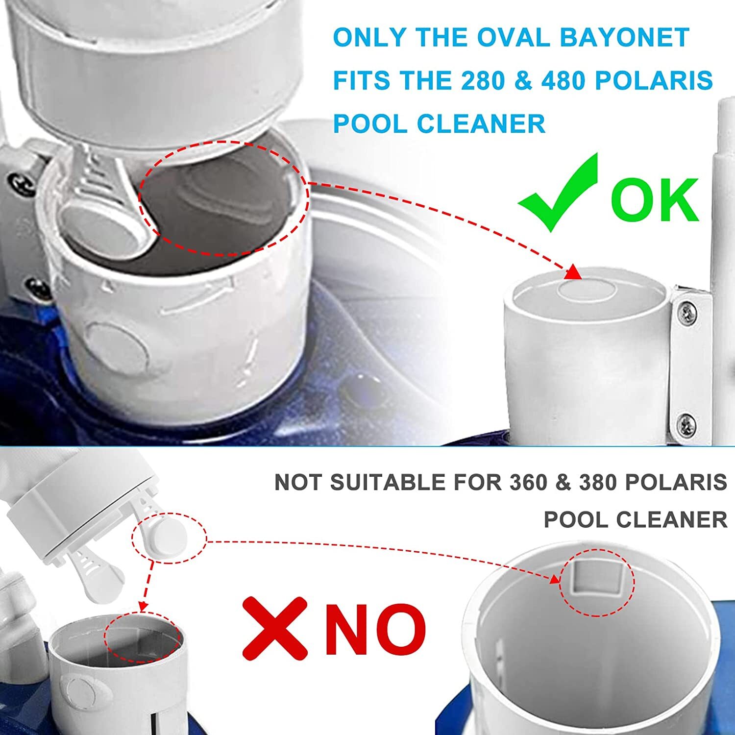 Polaris 280 Pool Cleaner Bag Parts Pool 480 Cleaner Bag OEM Strainer Bag 2-Pc