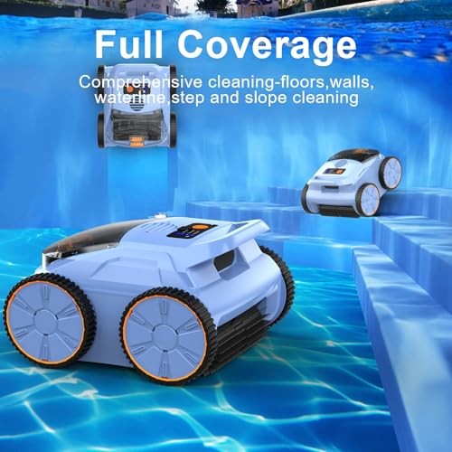 SEAUTO 2025NEW SEAUTO SAT20 POOL VACUUM UP TO 180 MINS RUN – SKY BLUE