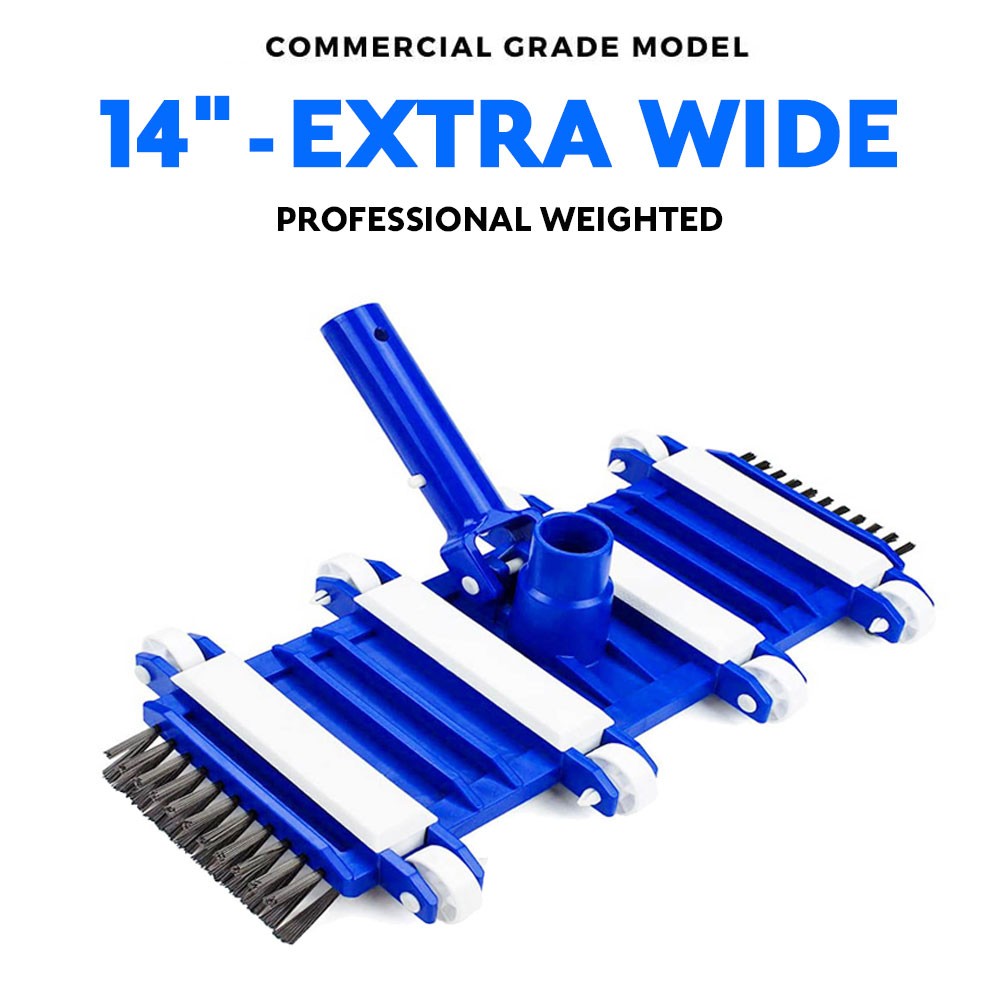 14 In Flexible Heavy Weighted In-Ground Swimming Pool Vacuum Head In ground