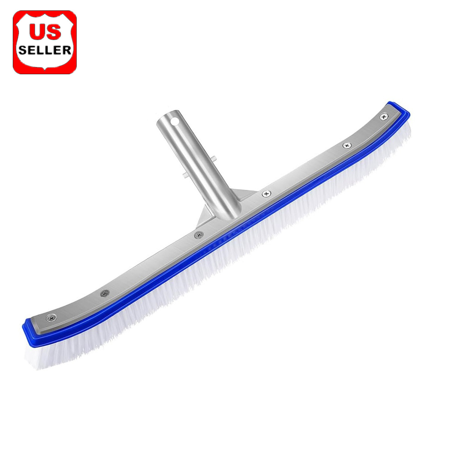 18″ Professional Heavy Duty Swimming Pool Floor Wall Cleaning Brush Head Tool