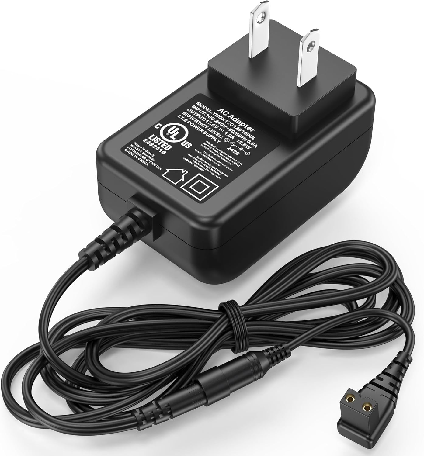 12.6V 1A Pool Vacuum Charger for Cordless Robotic Cleaners, Power Adapter