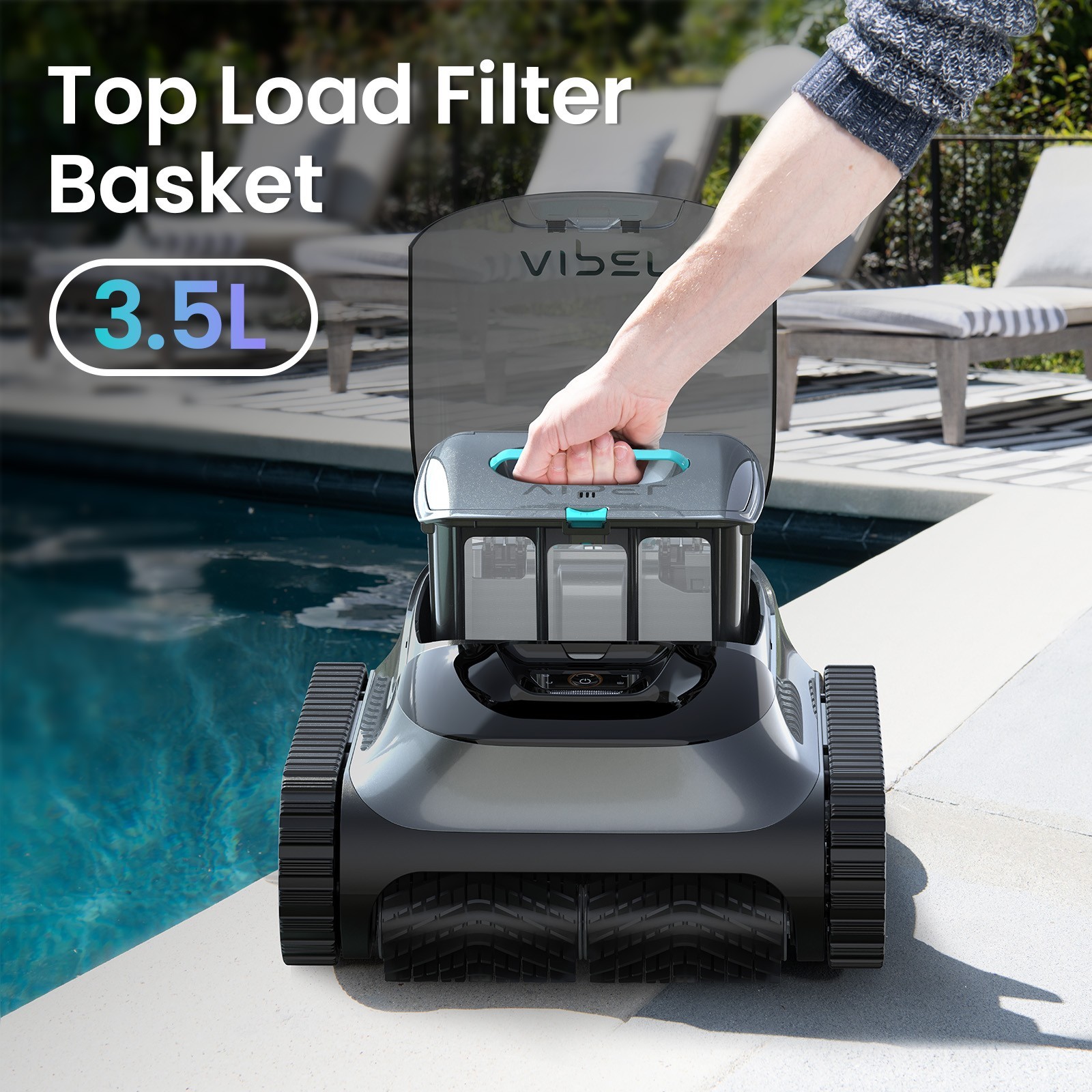 Aiper Scuba S1 Cordless Wall Climbing Robotic Pool Cleaner for In-Ground Pools