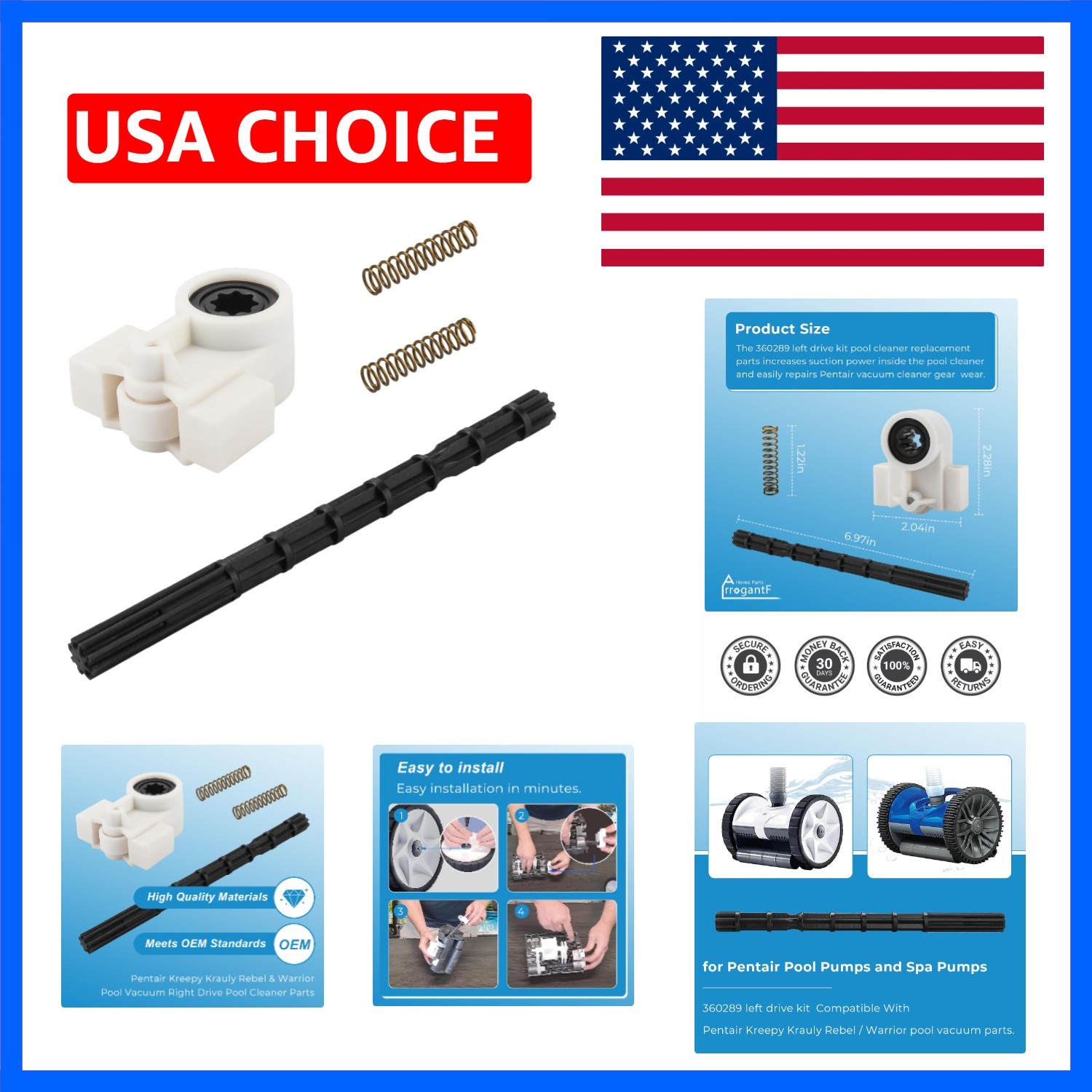 Pool Cleaner Replacement Parts for Pentair Bearings, Replacement for Pentair …