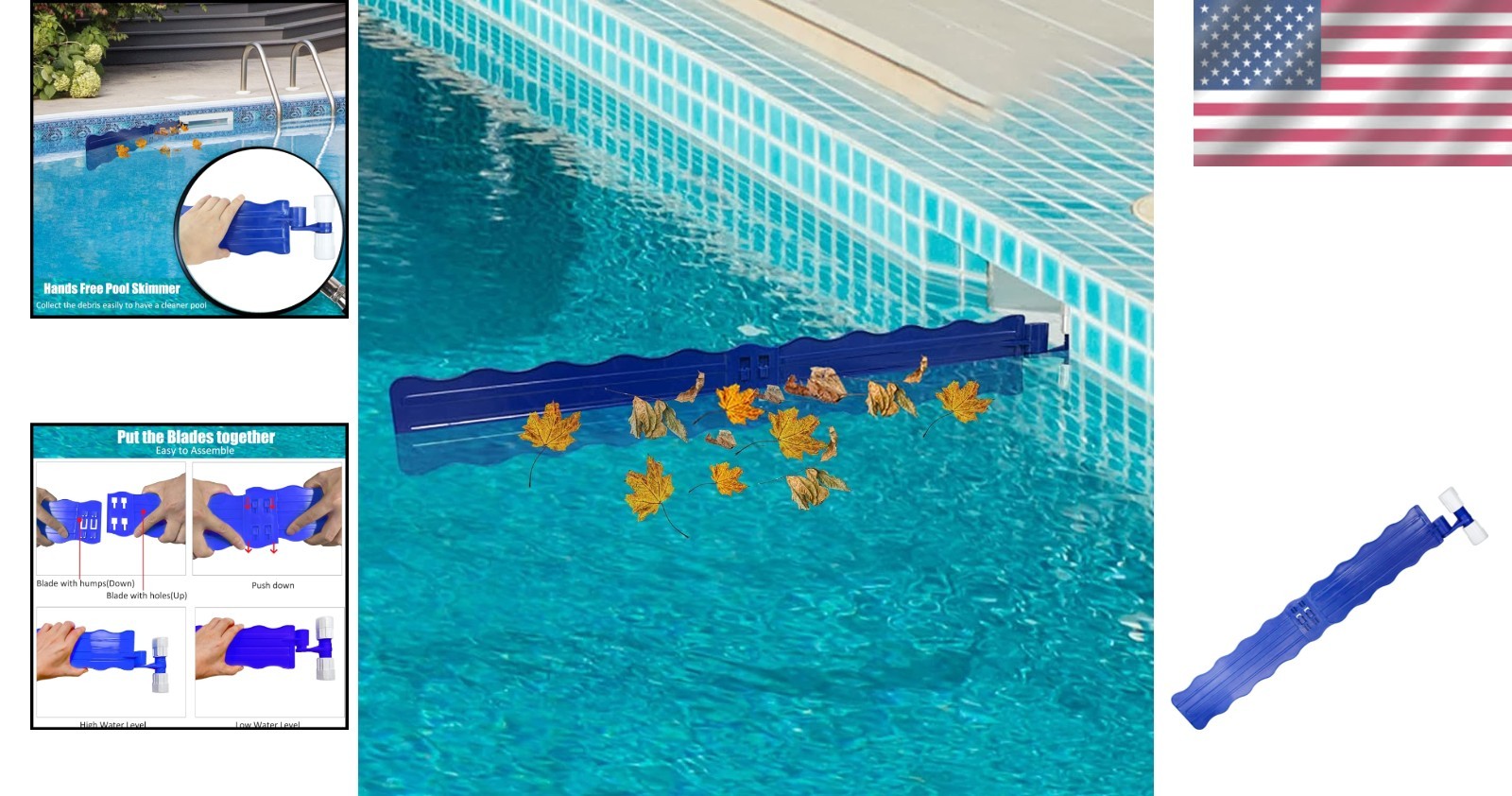 Hands-Free Pool Skimmer Arm – Durable, Fits Most In-ground Skimmer Systems