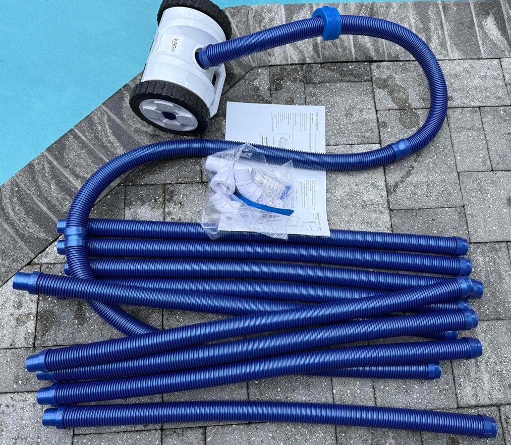 Automatic Suction Side Pool Vacuum Cleaner Wall Climbing Sweeper with 40 ft Hose