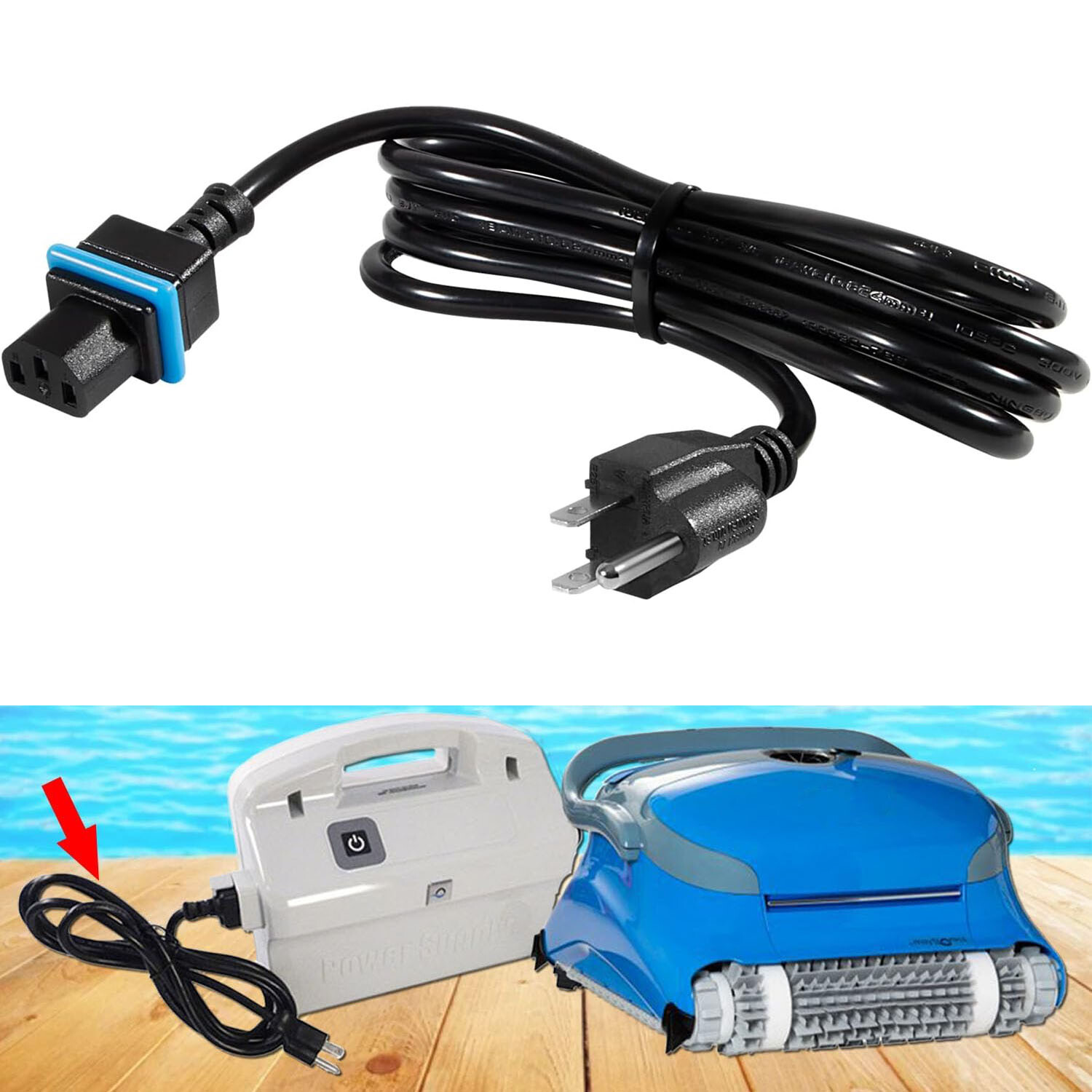 for Maytronics Dolphin Power Cord Dolphin Cleaners Power Supply 58984402LF