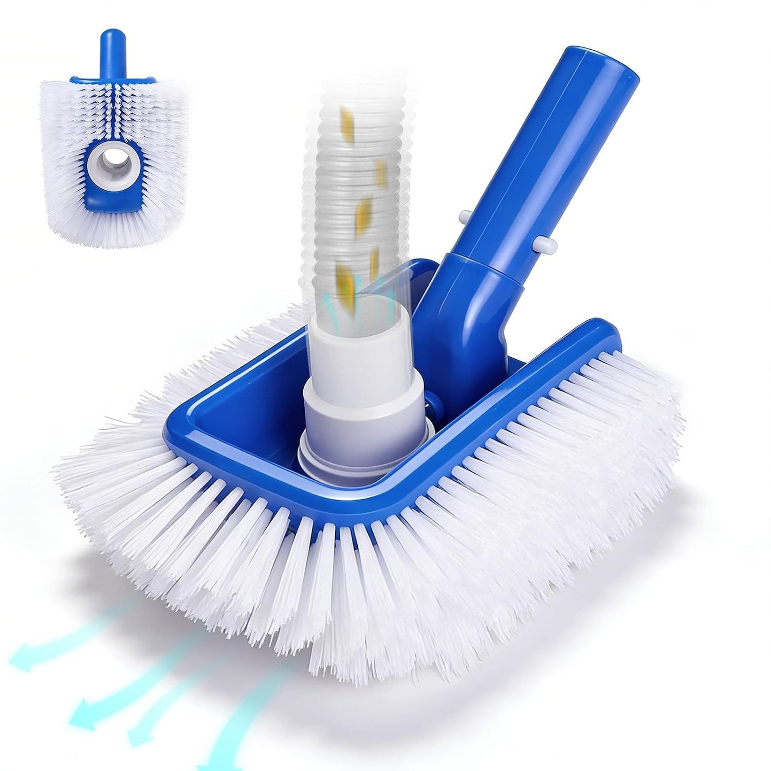 Pool Vacuum Head & Brush Head for Inground & Above Ground Pools Round H 3/4