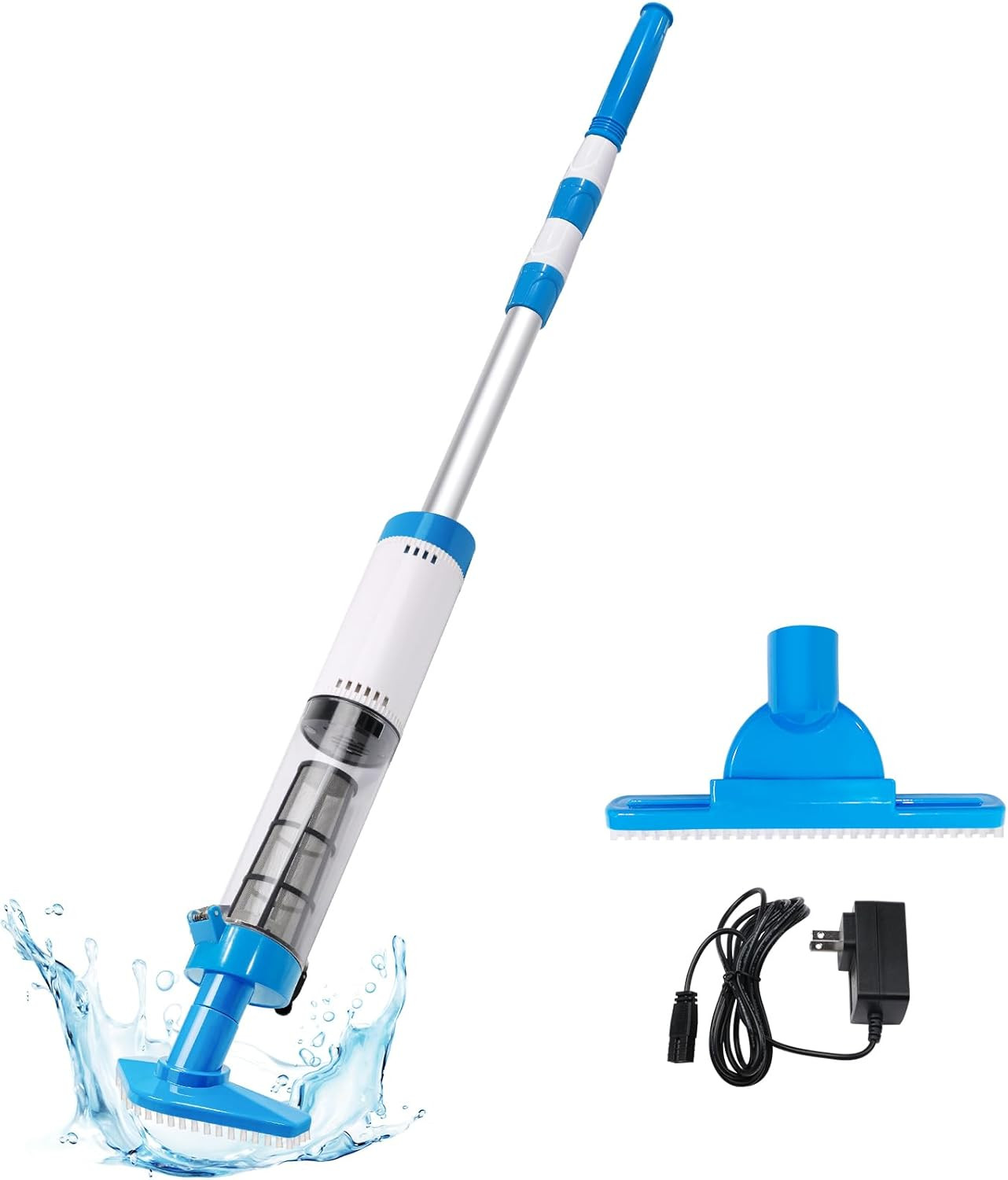 Rechargeable Pool Vacuum,Cordless Handheld Pool Cleaner,Multi-Function Electric