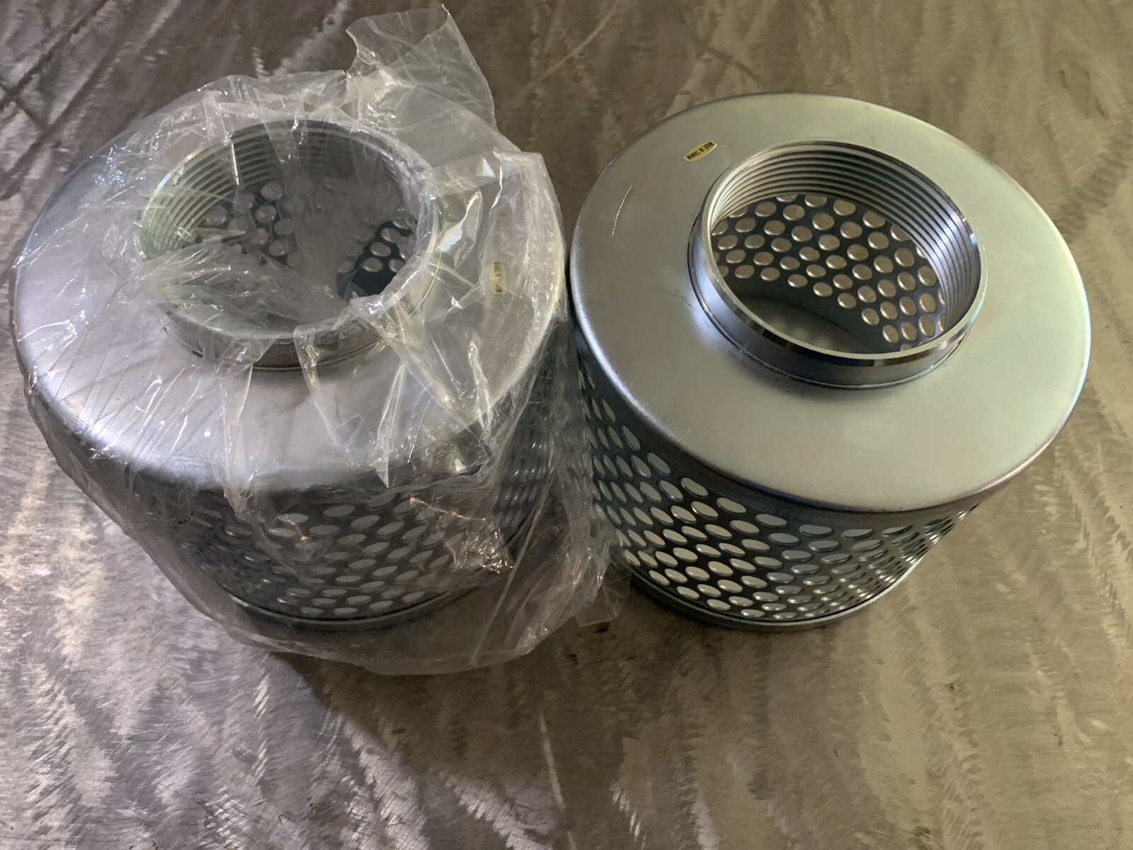 (2 Pack) Apache 70002507 Rust-Resistant Plated Steel Suction Strainer, Silver