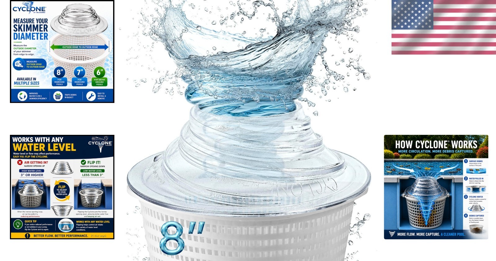 Pool Skimmer Water Flow Enhancer