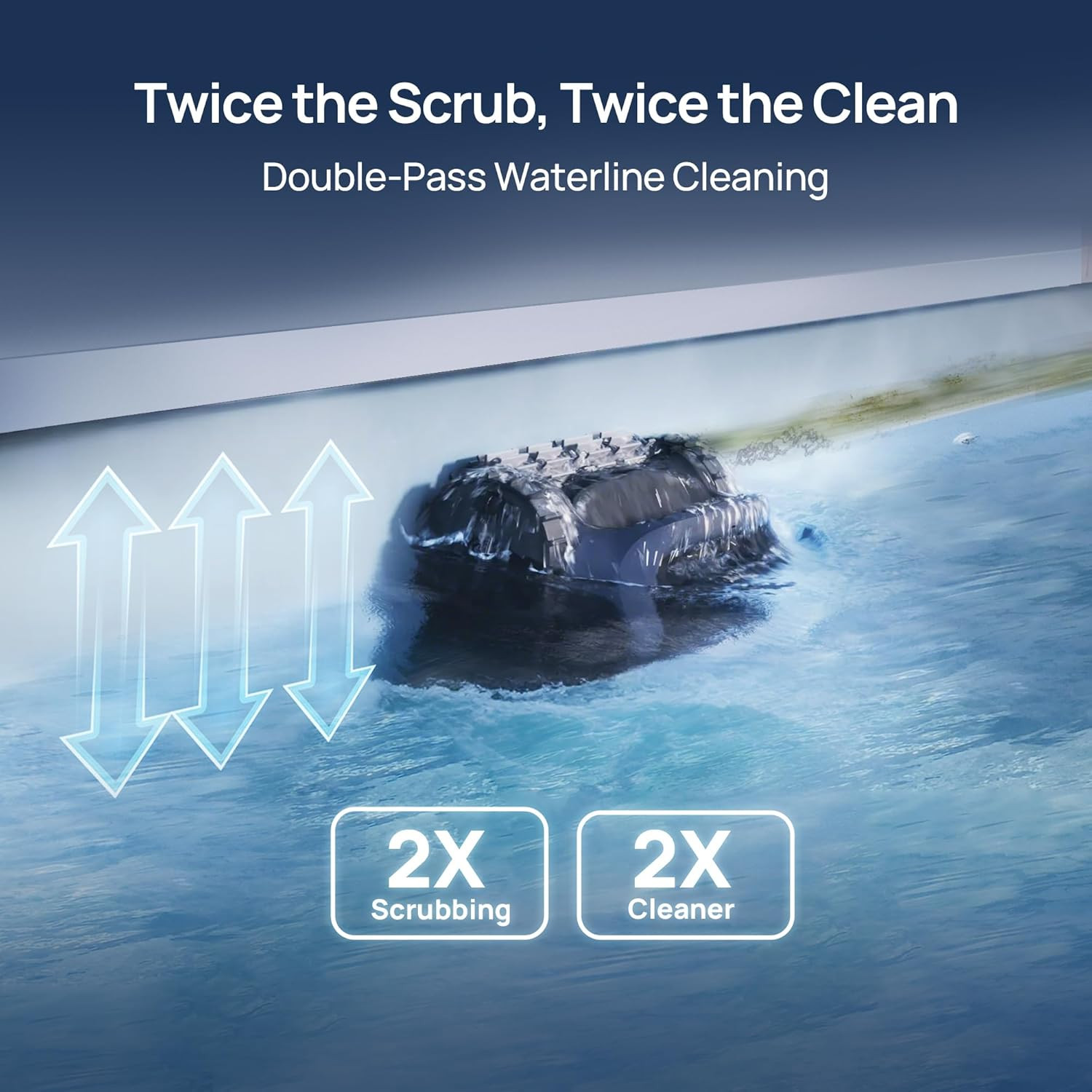 Pool Vacuum Cleaner Smart Surface (2025 Upgrade) Aquasense 2 Cordless Robotic