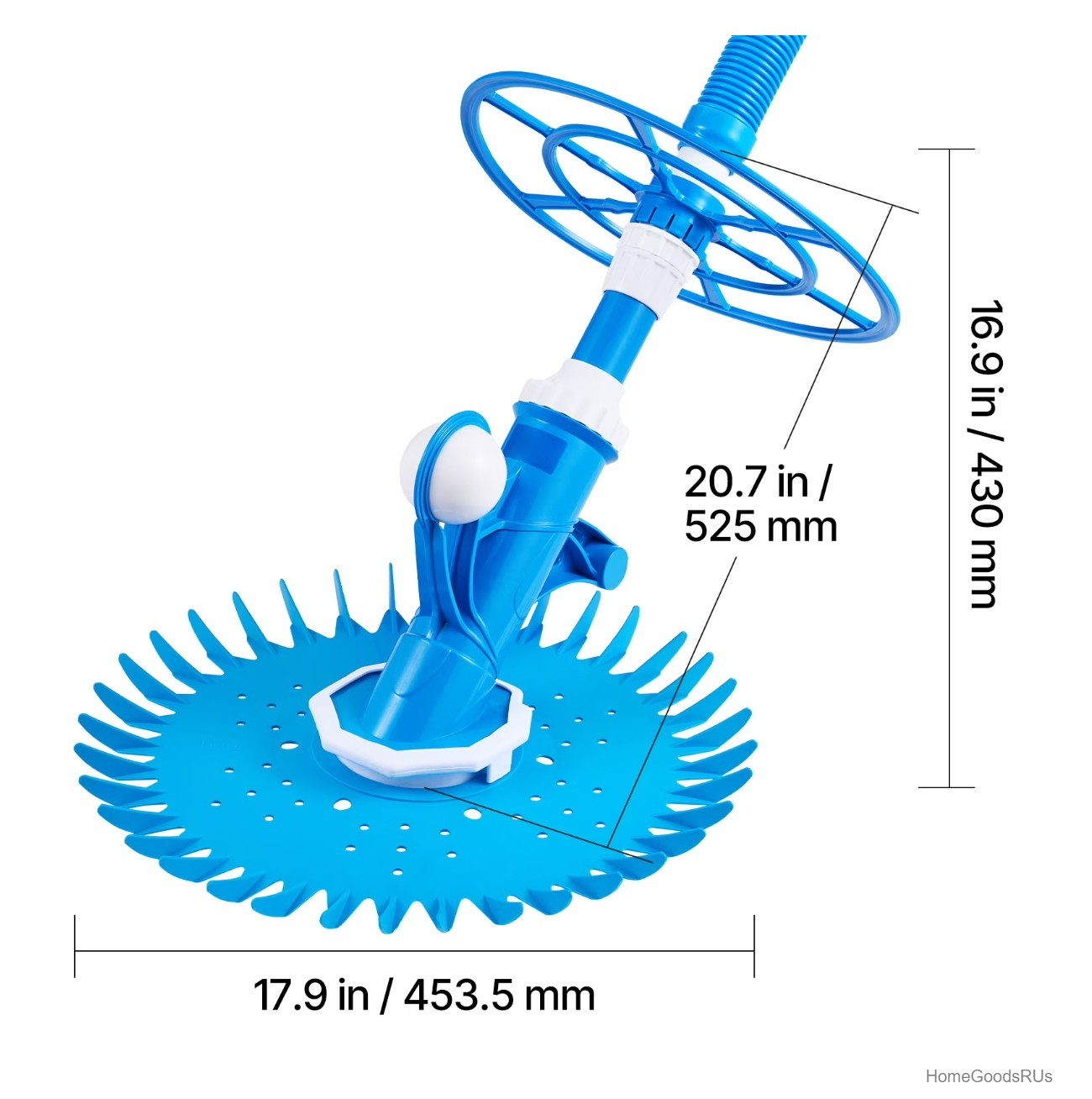 Automatic Suction Pool Cleaner 12 Hoses 33ft In Ground Above Ground Up to 20×35