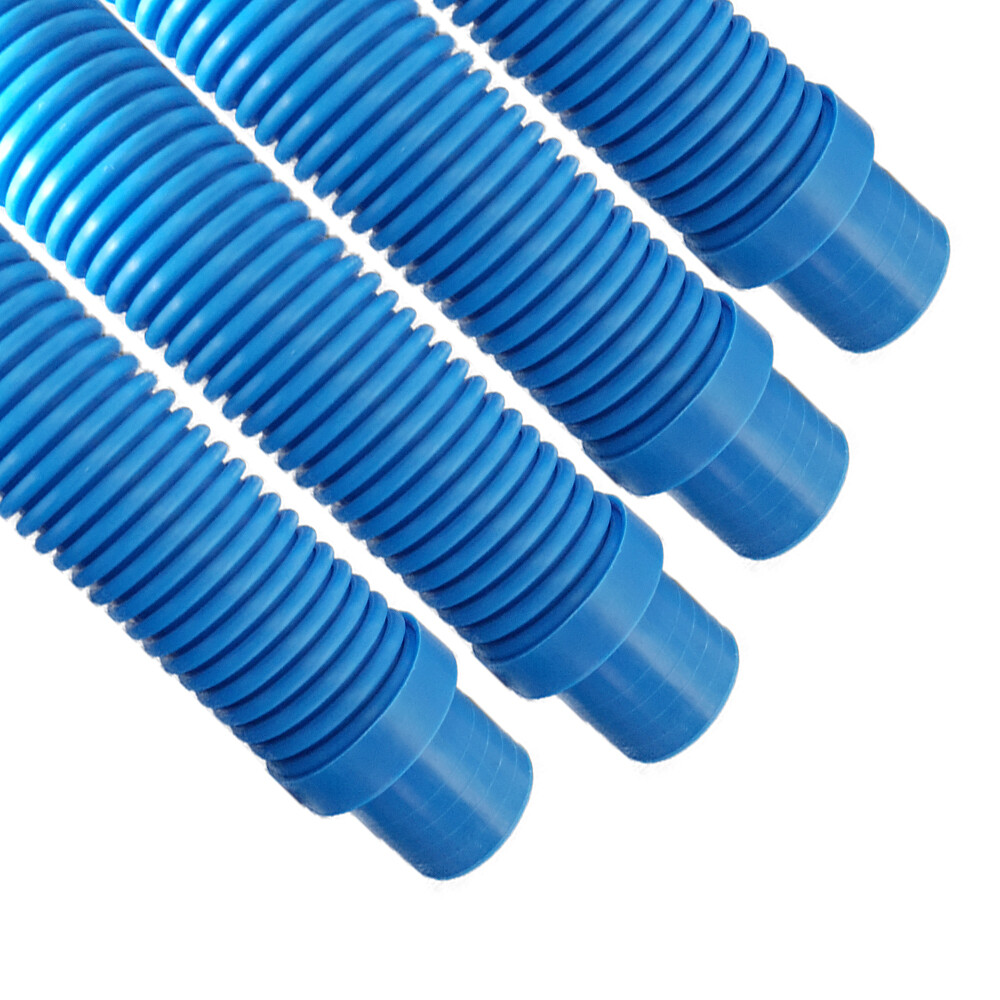 Puri Tech Pool Cleaner Vac Hose Kreepy Krauly Barracuda 1.5 in x 4 ft Blue 4 pk