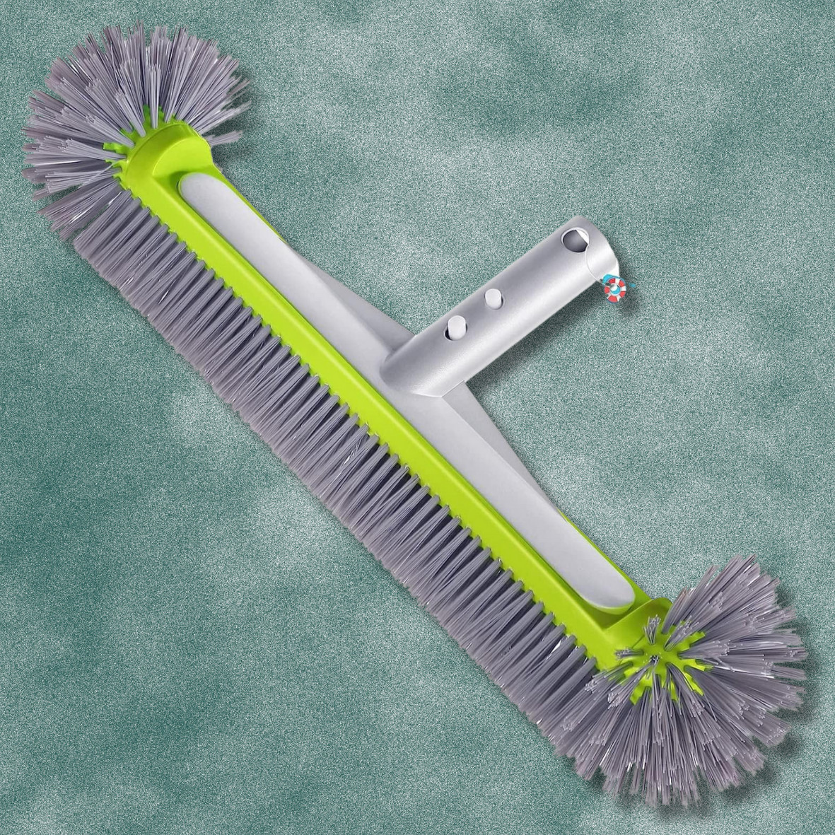 Professional Swimming Pool Brush Head with round Ends,17.5″ Heavy Duty Aluminum