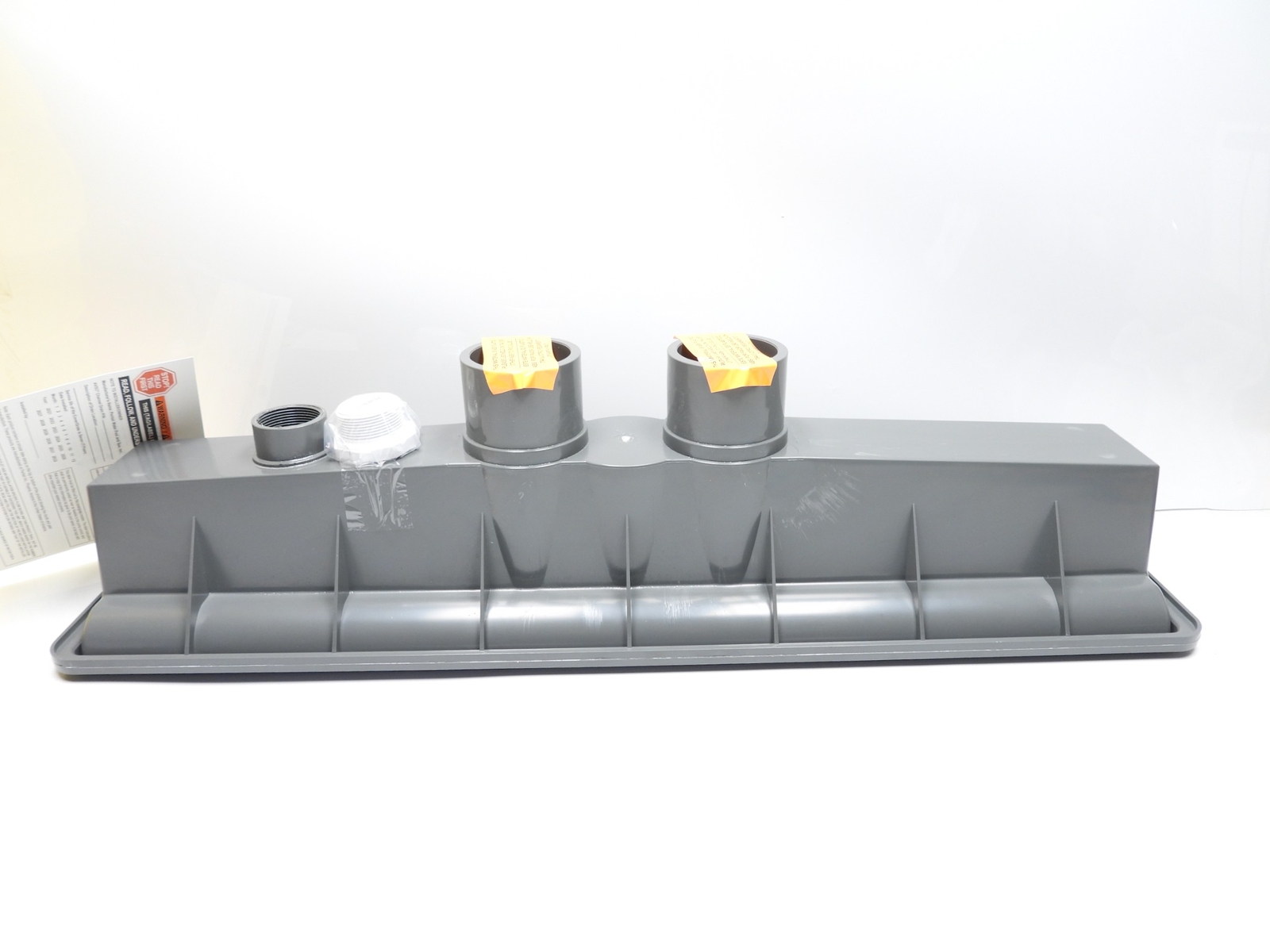 A&A AVSC 571911 Dual Suction Top Panel Drain Dark Gray w/ 1-1/2″ Hydrostatic Re