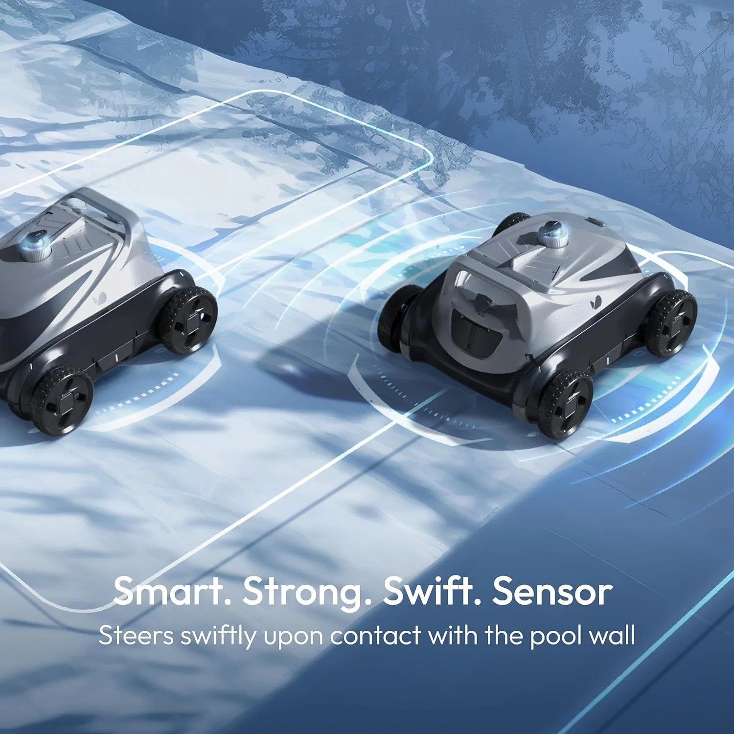 BuBlue Bubot 500P Cordless Robotic Pool Cleaner Pool Vacuum w/ Bluehole Suction