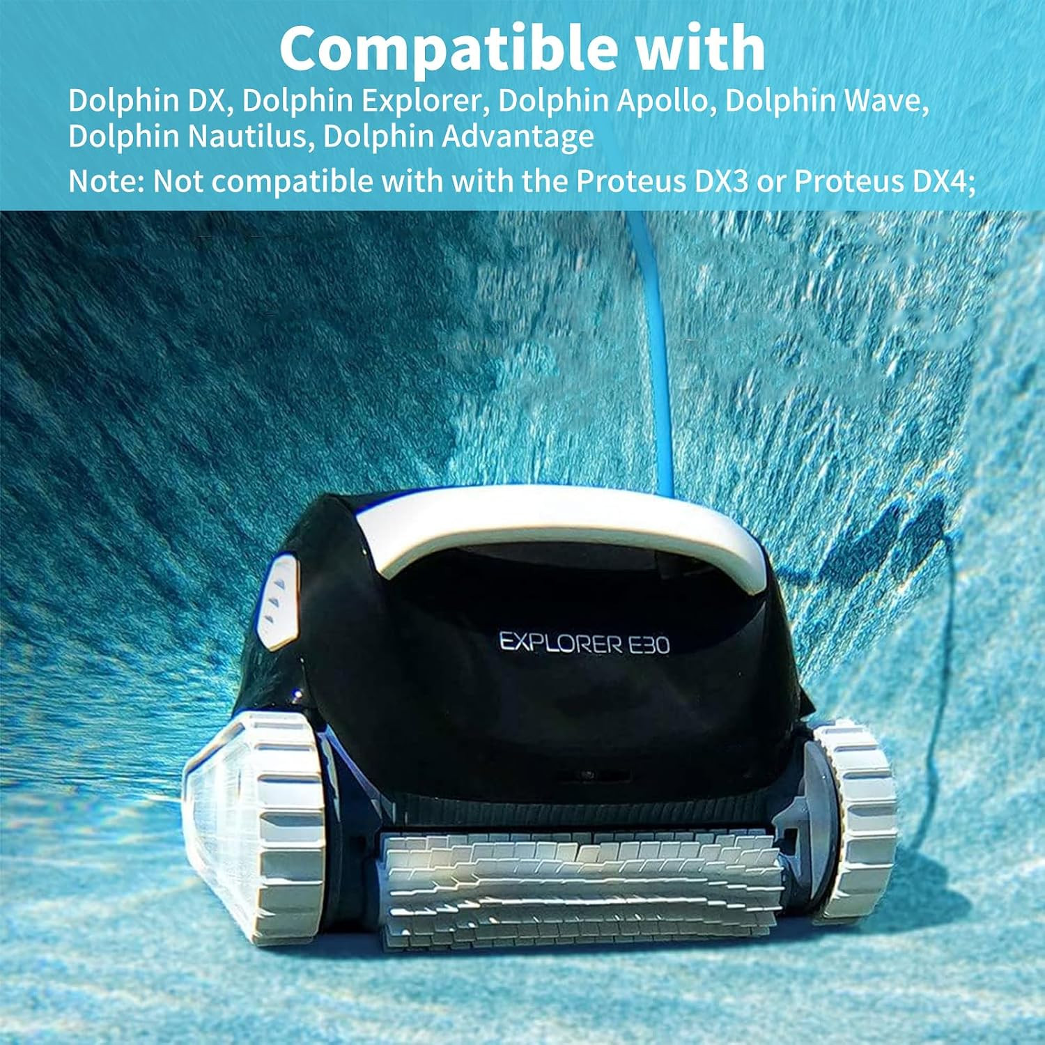 Durable Pool Cleaner Timing Track Grey, 9985006-R2, Compatible with Dolphin Naut