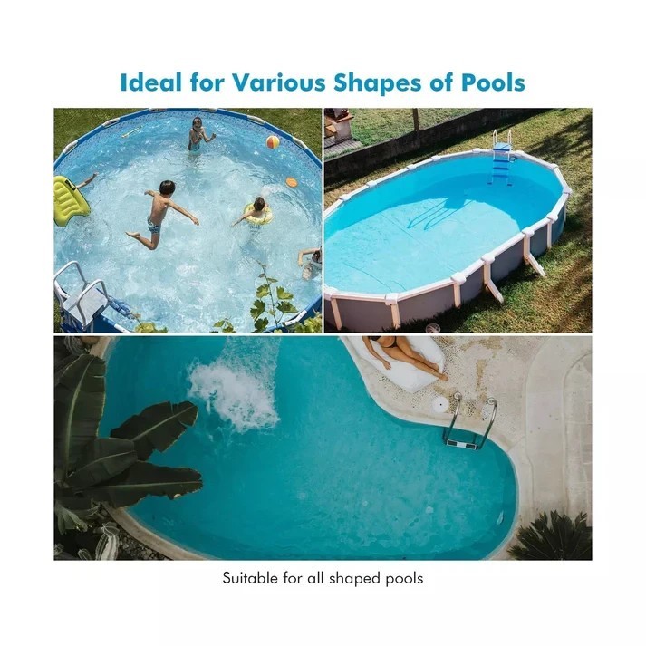 SEAUTO UFO Cordless Pool Cleaner Robot For In-Ground Pools 60 Mins Runtime Floor
