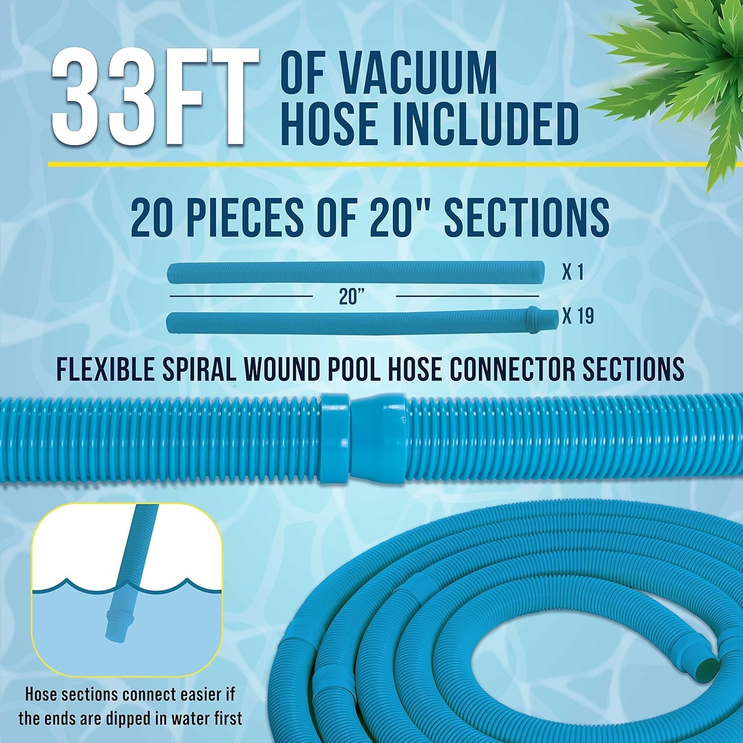 Deluxe Octopus Suction Pool Cleaner – Quiet Automatic Vacuum for Inground Pools