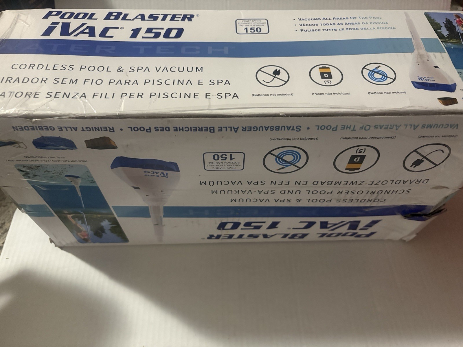 Pool Blaster IVAC C2 Cordless Battery Powered Pool Vacuum 12 GPM