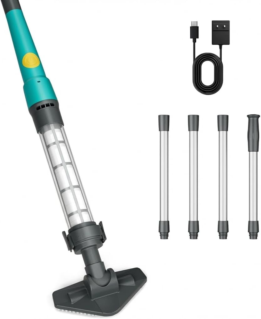 MUTAOMWY Hot Tub Vacuum,Cordless Handheld Pool Vacuum Cleaner – Pool Cleaner for