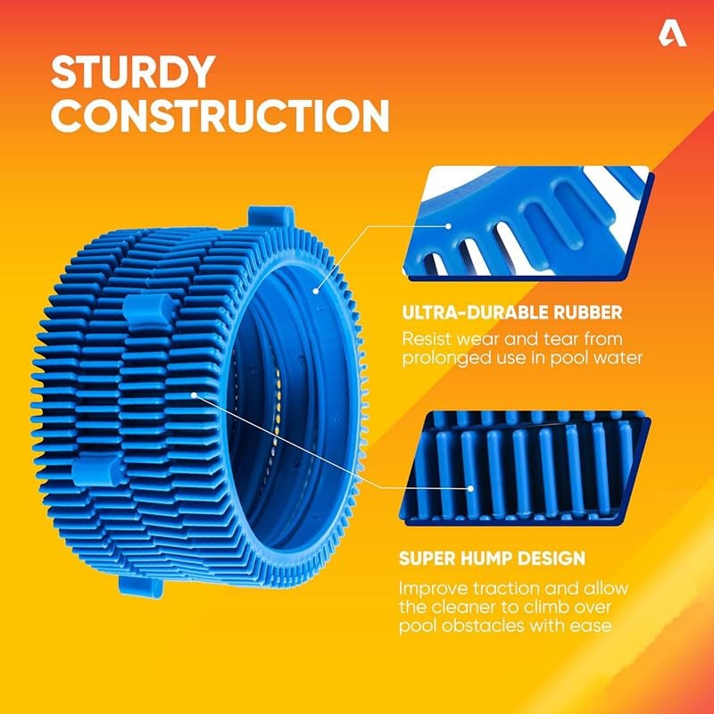 2 Pack Blue Front Tire Kit Super Hump Replacement for Hayward Poolvergnuegen