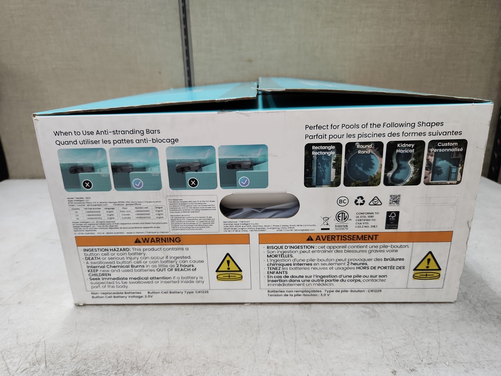 NEW Aiper Ecosurfer S2 Solar Powered Pool Surface Skimmer Robot – Grey