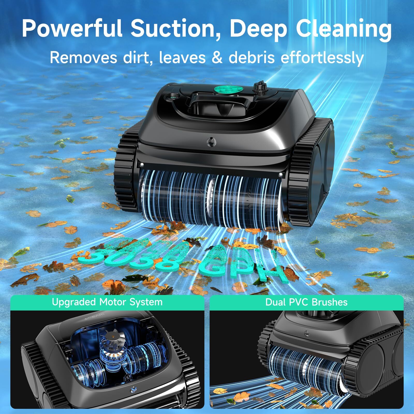 WYBOT C1 Wall Climbing Pool Cleaner Robot Cordless Pool Vacuum Cleaners USA