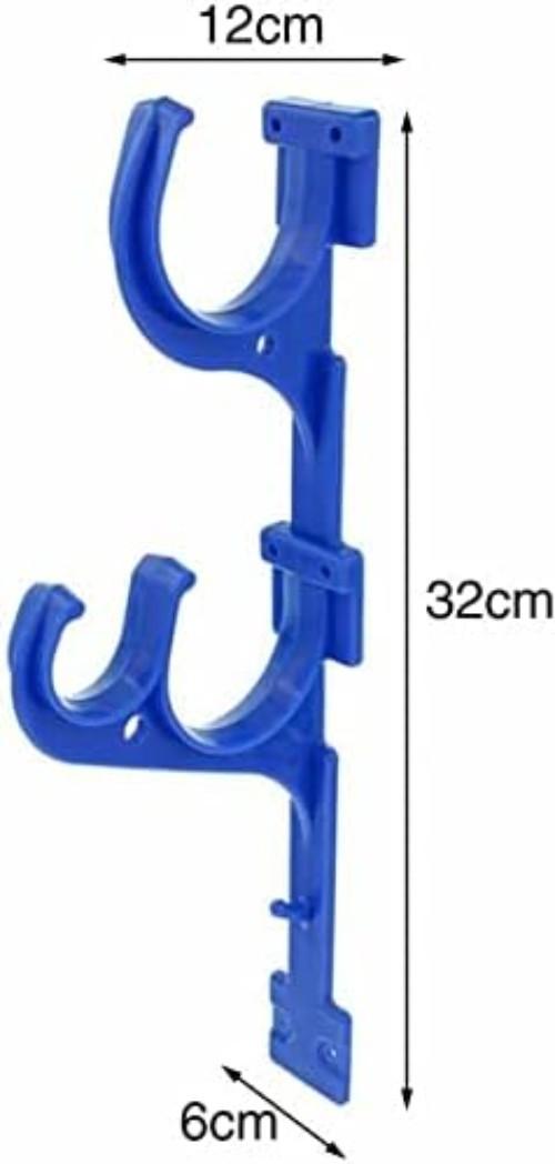 Wall-Mounted Rust-Resistant Hanger for Pool & Garden Tools – Easy Installation