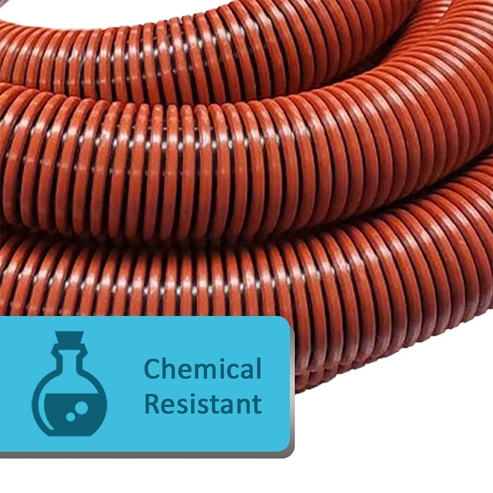 Puri Tech 1.5 Inch Diameter x 50 Feet Long Heavy Duty Commercial Grade Vacuum