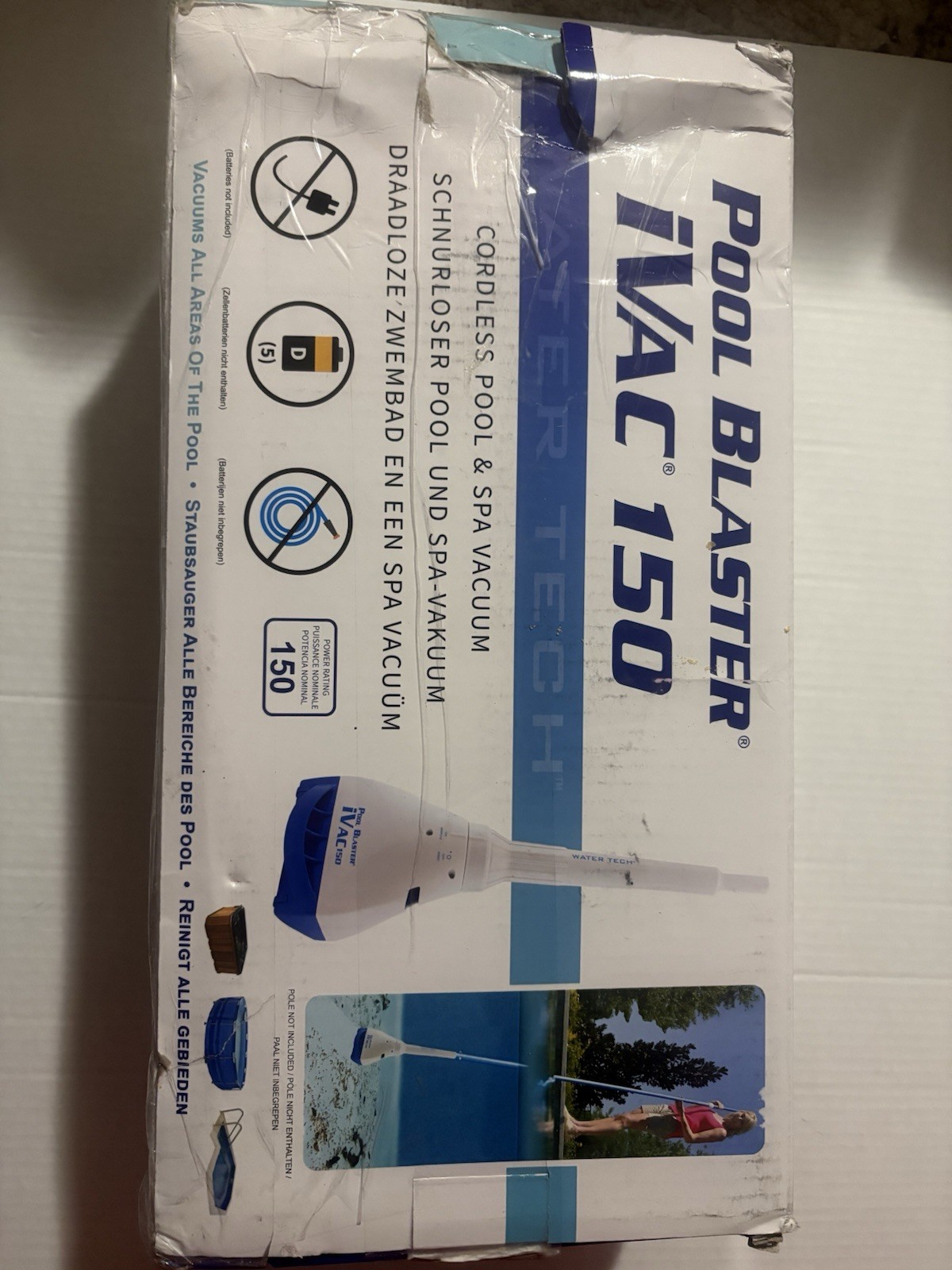 Pool Blaster IVAC C2 Cordless Battery Powered Pool Vacuum 12 GPM