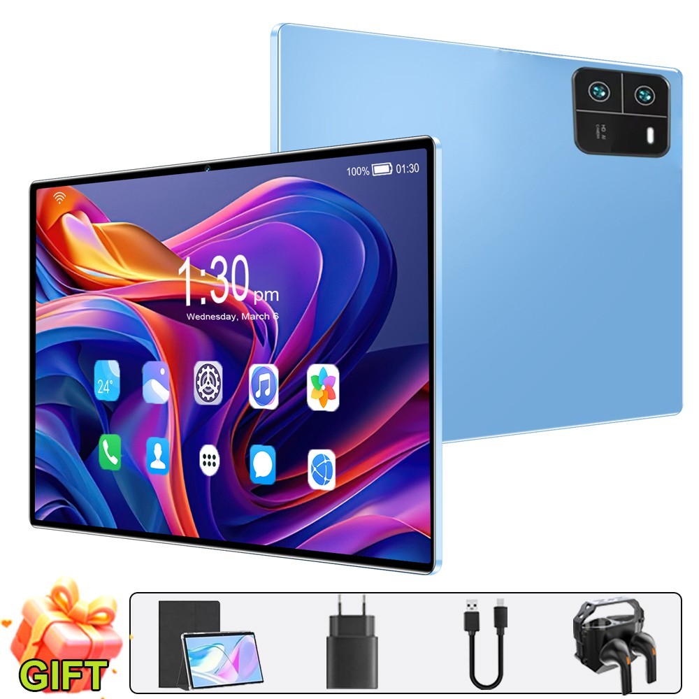 2026 Newest Tablet Android 15 Tablet 16GB RAM+256GB ROM Octa-Core 2.4G+5G WiFi