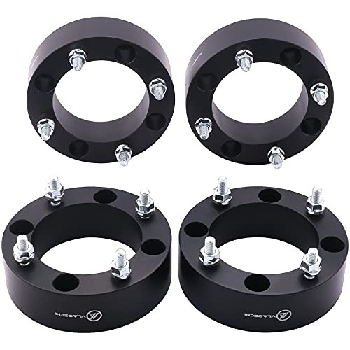 Black Forged 4×156 ATV Wheel Spacers 2 Inch with 12×1.5 2 Inch – Pack of 4