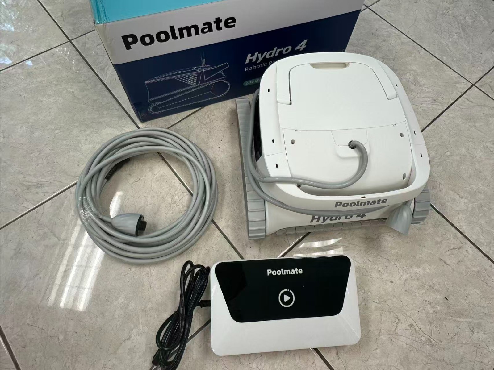 Poolmate Hydro 4 Inground Pool Vacuum Cleaner 50ft Corded for Floor, Wall Clean