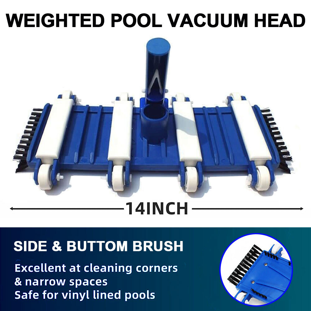 14″ Classic Flexible Weighted In-Ground Swimming Pool Vacuum Head