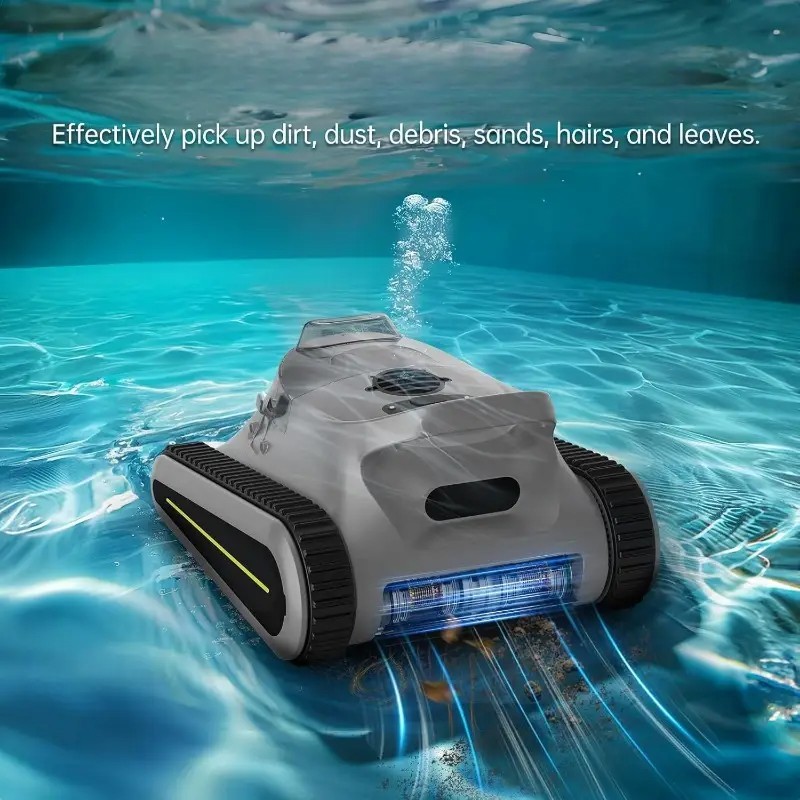 SAT 30 Robotic Pool Cleaner Pool Vacuum 180W Brushless Motor 45,000Pa Suction