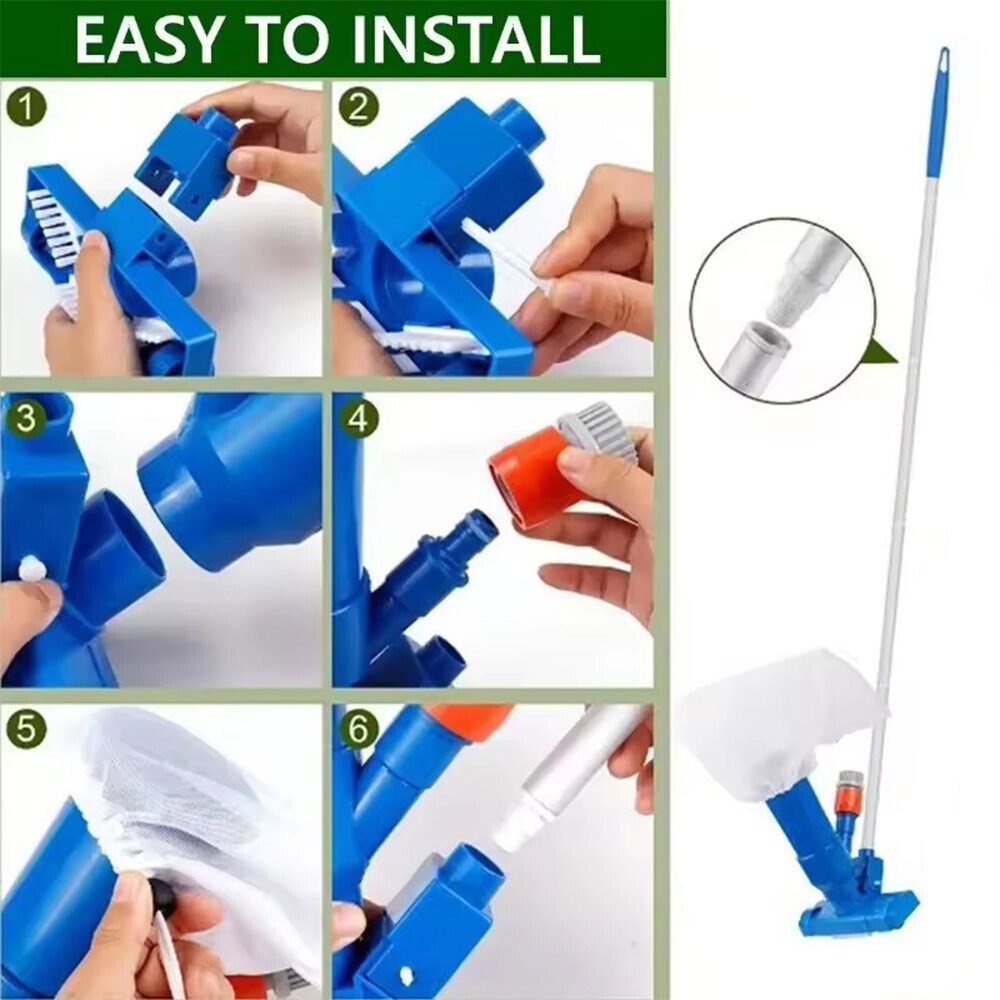 Swimming Pool Spa Suction Vacuum Head Cleaner Cleaning Kit Pool Accessories Tool
