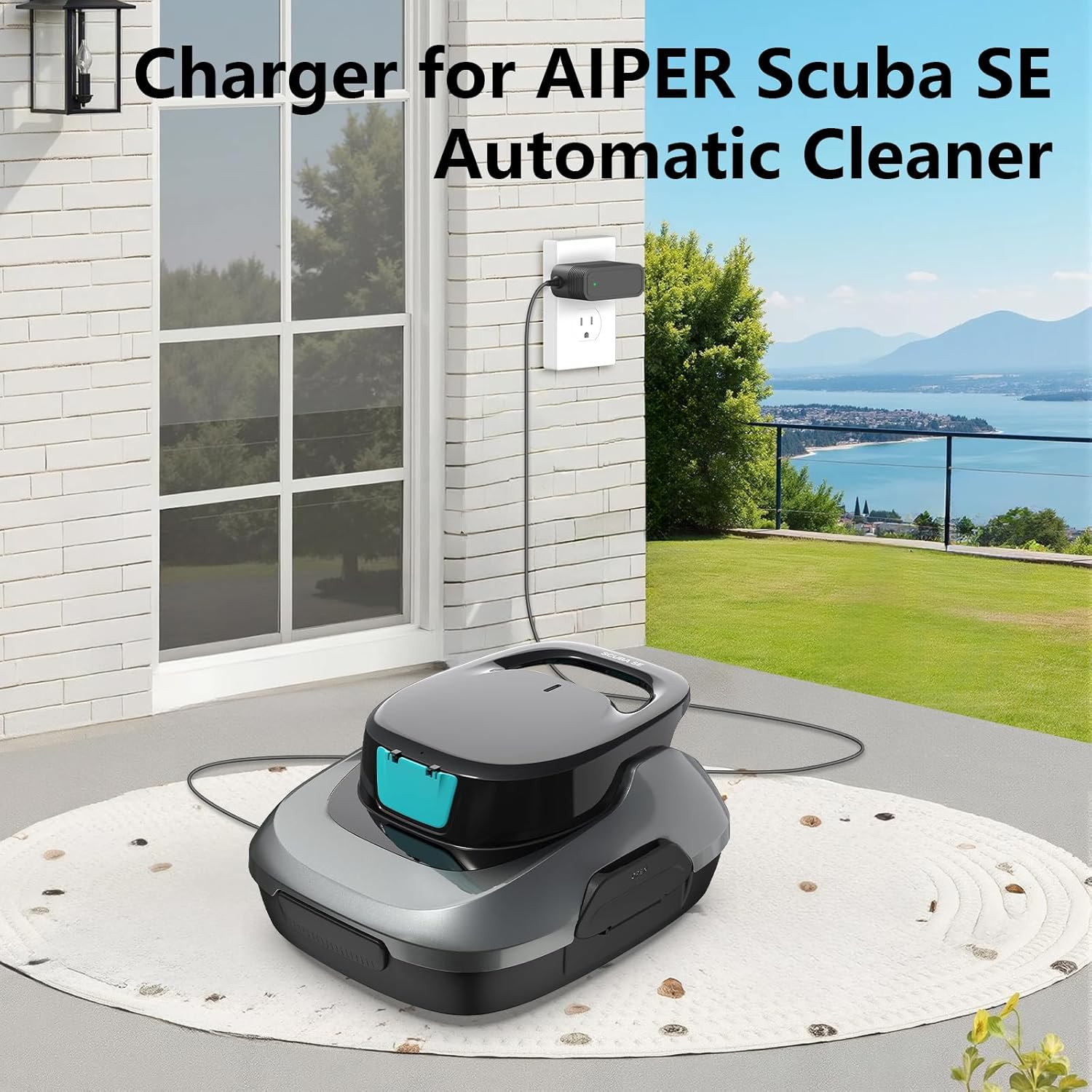 12.6V Quick Charger for AIPER Robotic Pool Cleaner Compatible with Scuba SE