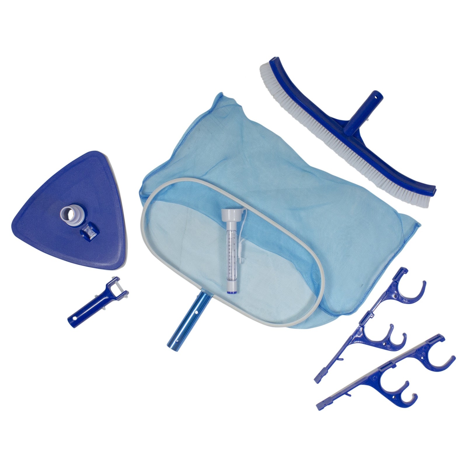 Pool Central 6-Piece White and Blue Pool Maintenance Kit