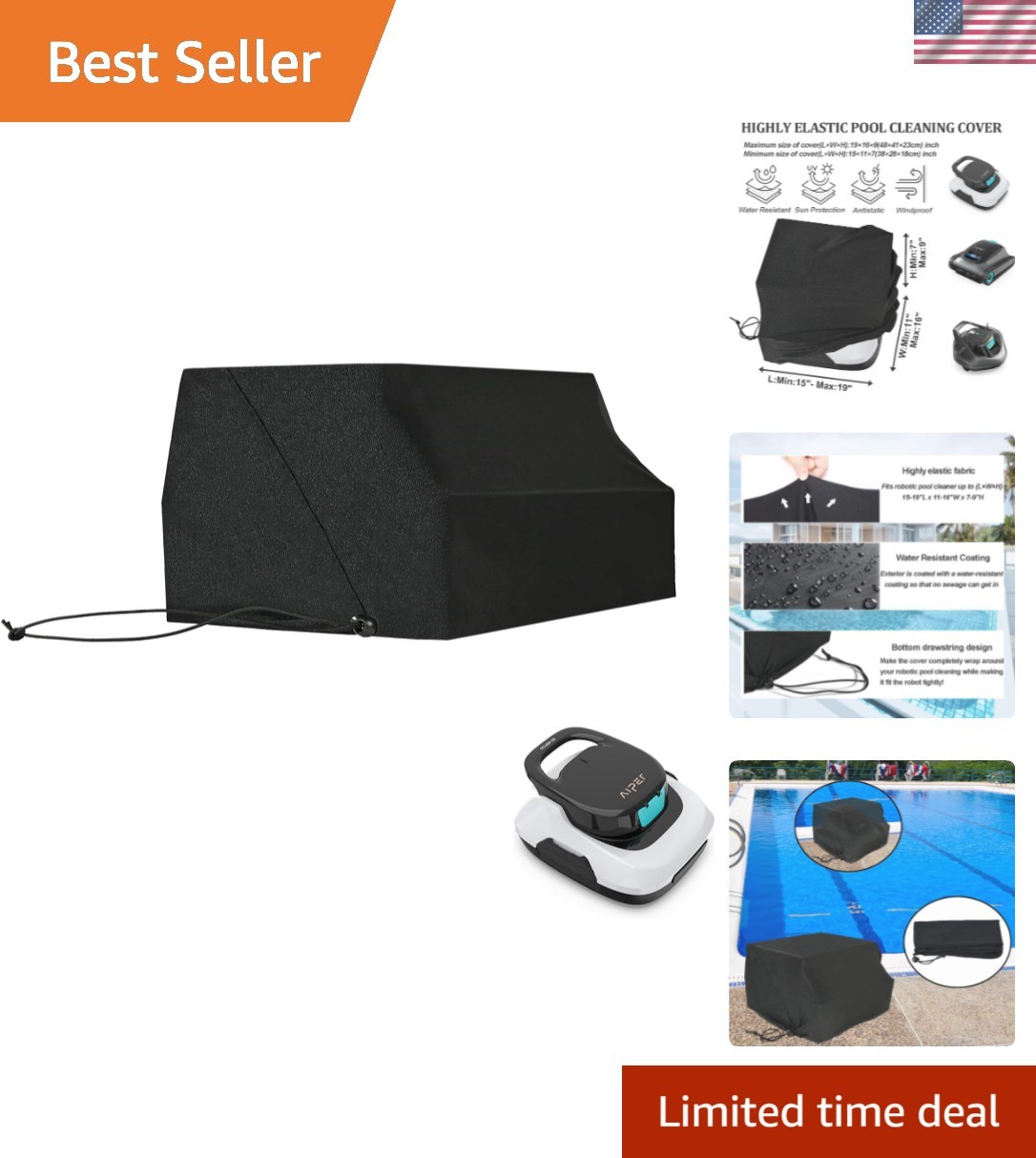 Durable Windproof Cover for AIPER Robotic Pool Cleaners – Lightweight & Flexible