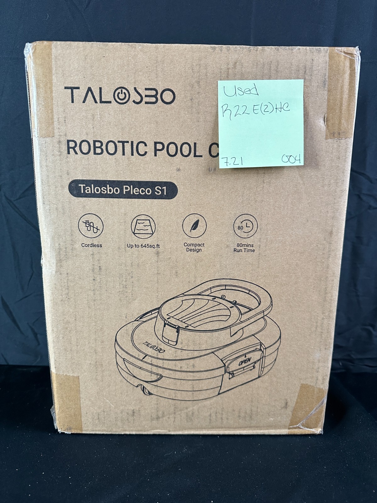 Talosbo Pleco S1 Dark Gray 2600mAh Battery Powered Cordless Robotic Pool Cleaner