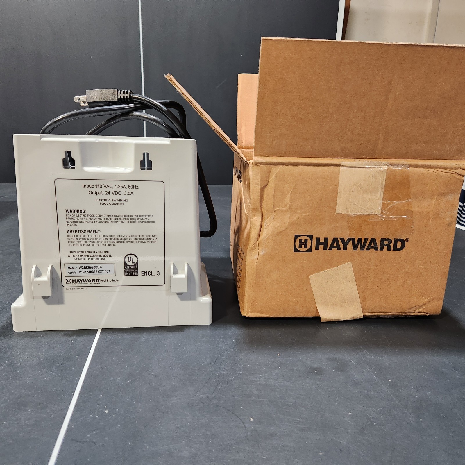 Hayward RC97453QC Power Supply For Tigershark Quick Clean. 110V