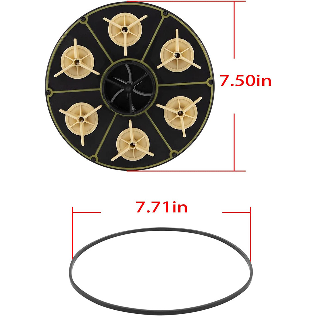 for 004-302-4408-00 Paramount 6 Port Module Water Valve with Valve Shell O-ring