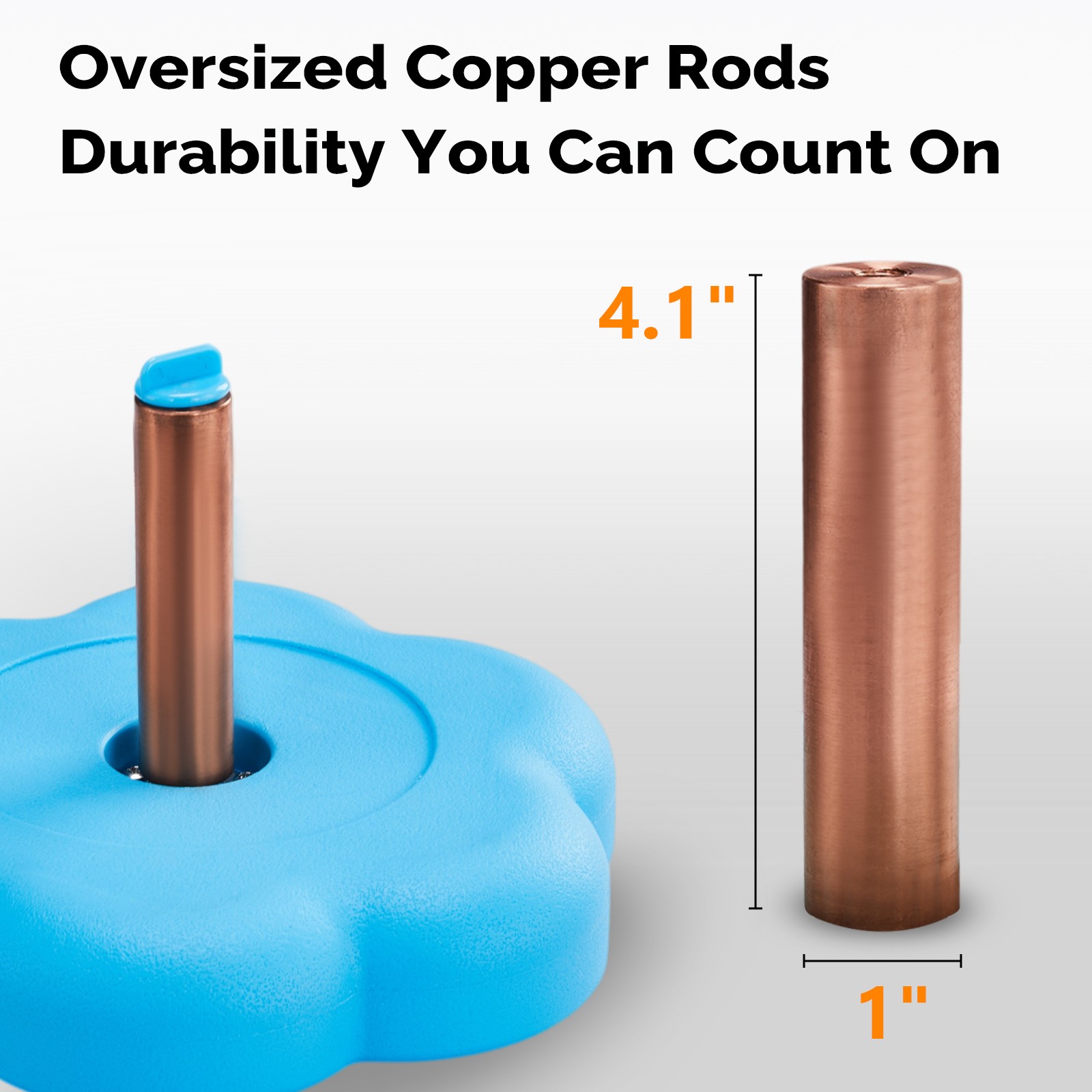 Solar Copper Pool Ionizer, for Water Clarification Above Ground Inground Pools