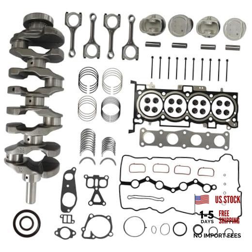G4KE 2.4 Overhaul Rebuild Kit w/Crankshaft Pistons & Con-Rod Fit for Hyundai